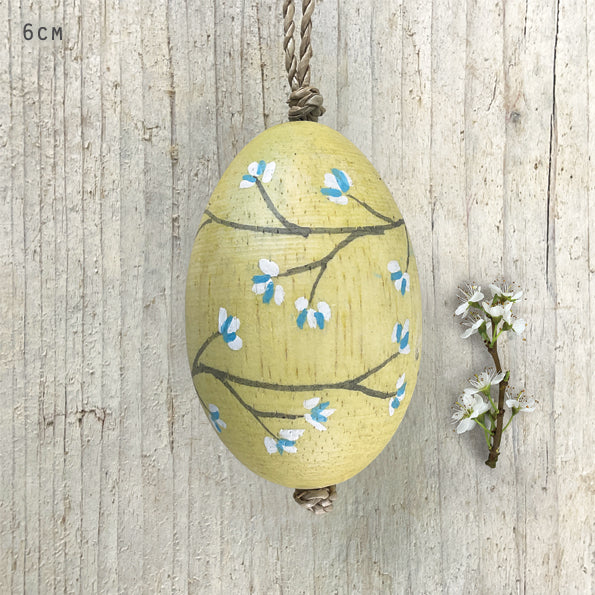 Primrose Yellow Blossom Painted Egg
