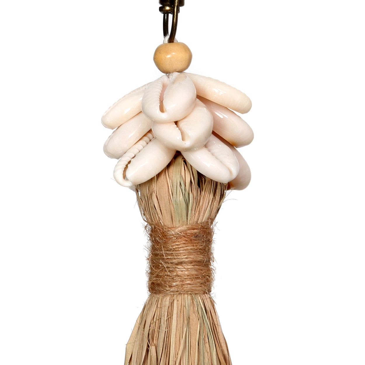 Raffia Cowrie Shell Tassel