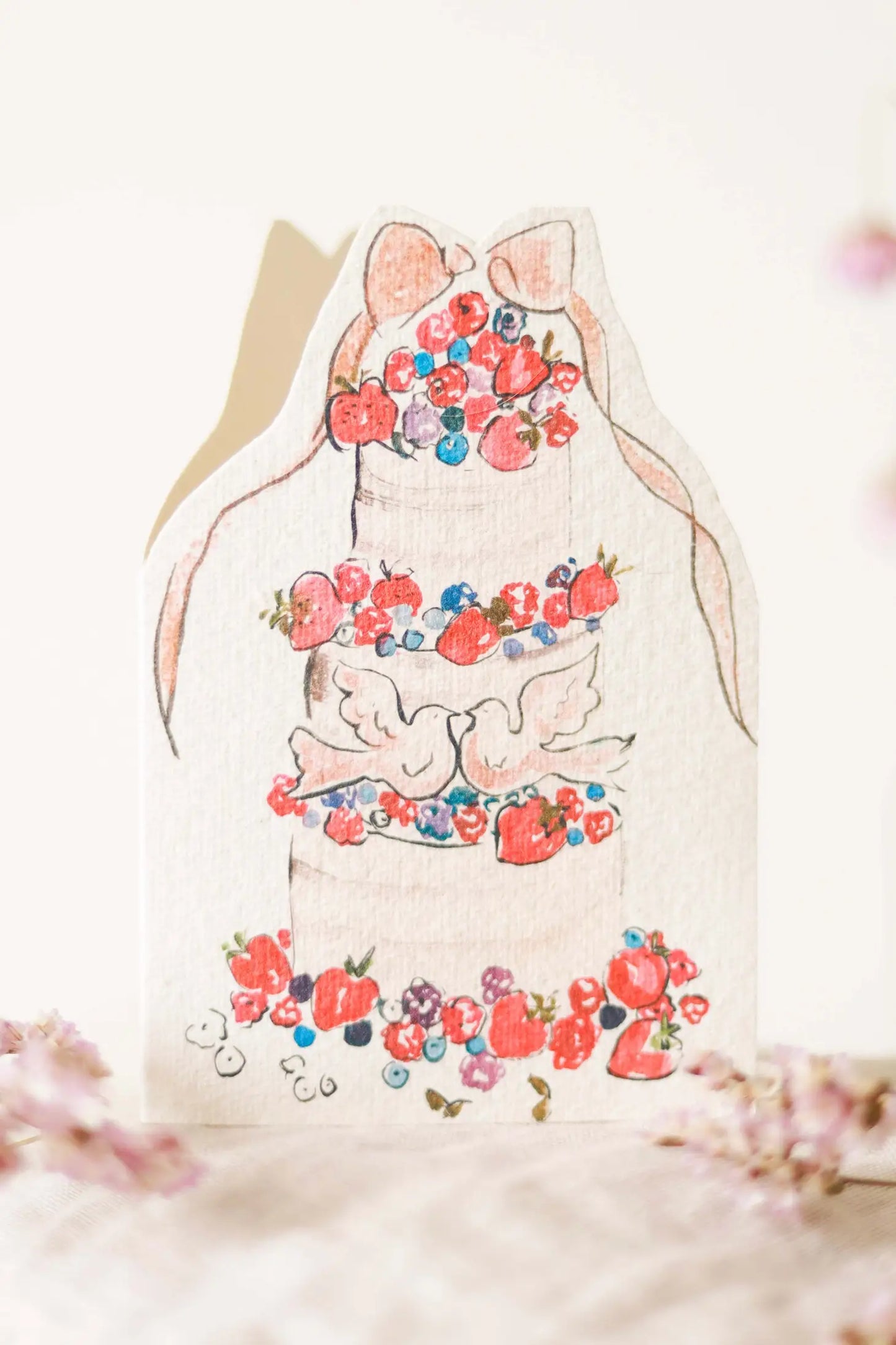 Berry Gateaux Hand-Cut Card