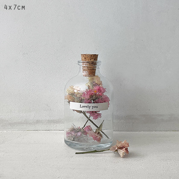 Lovely You- Dried Flowers In Bottle