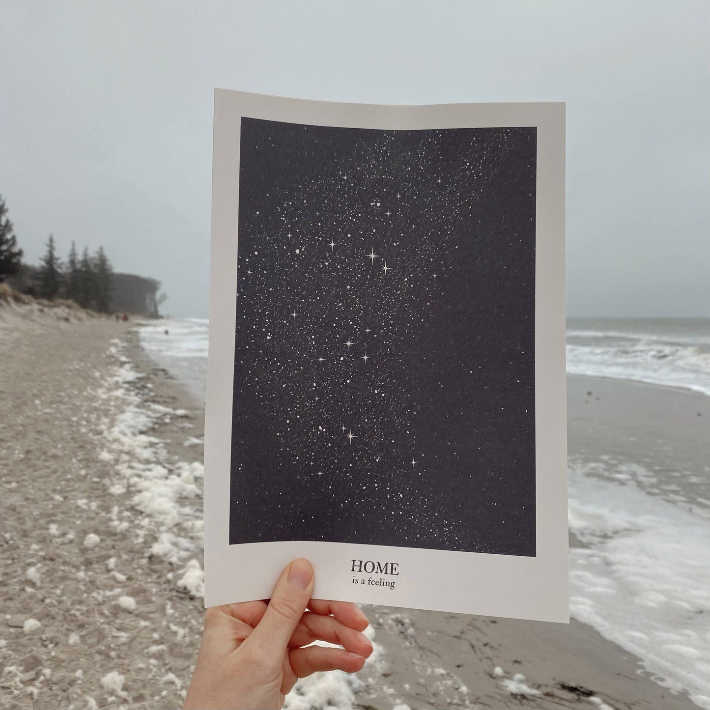 Home Is A Feeling A4 Print
