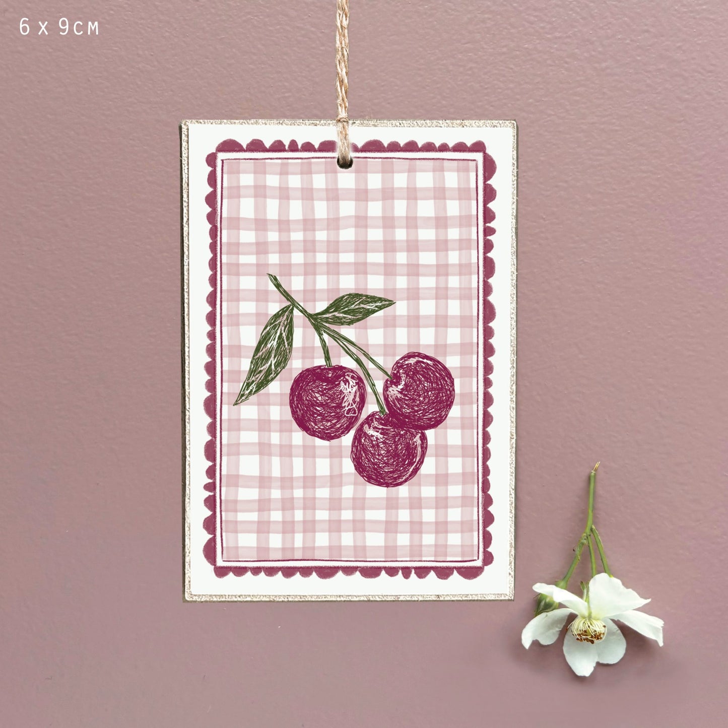 Cherries Fruit Tag