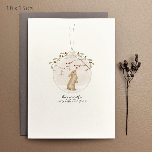 Have Yourself A Merry Christmas Bunny Card