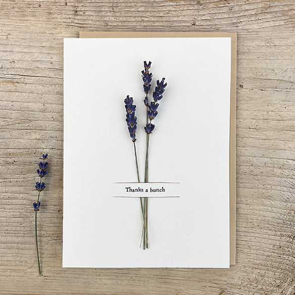 Thanks A Bunch Dried Flower Card
