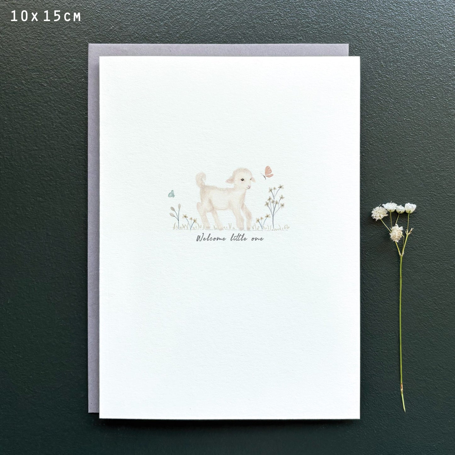Welcome Little One Meadow Card