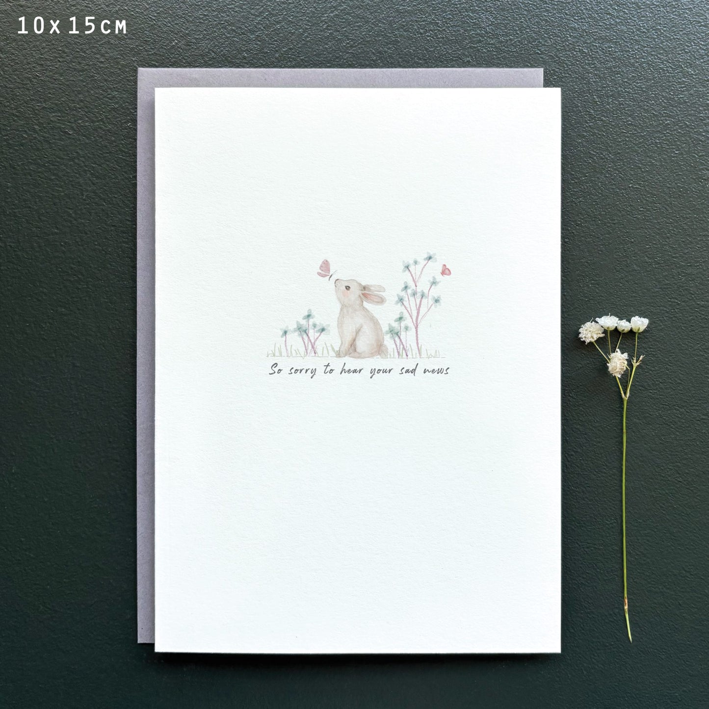 Sorry Sad News Meadow Card