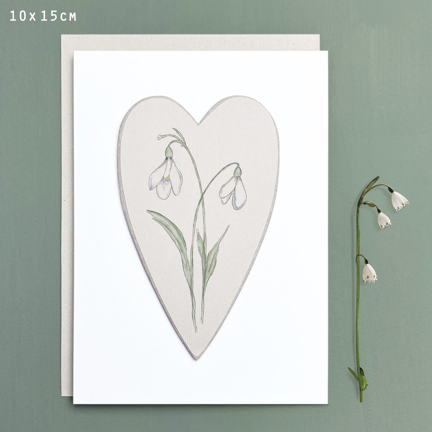 Snowdrop Wild Flower Card