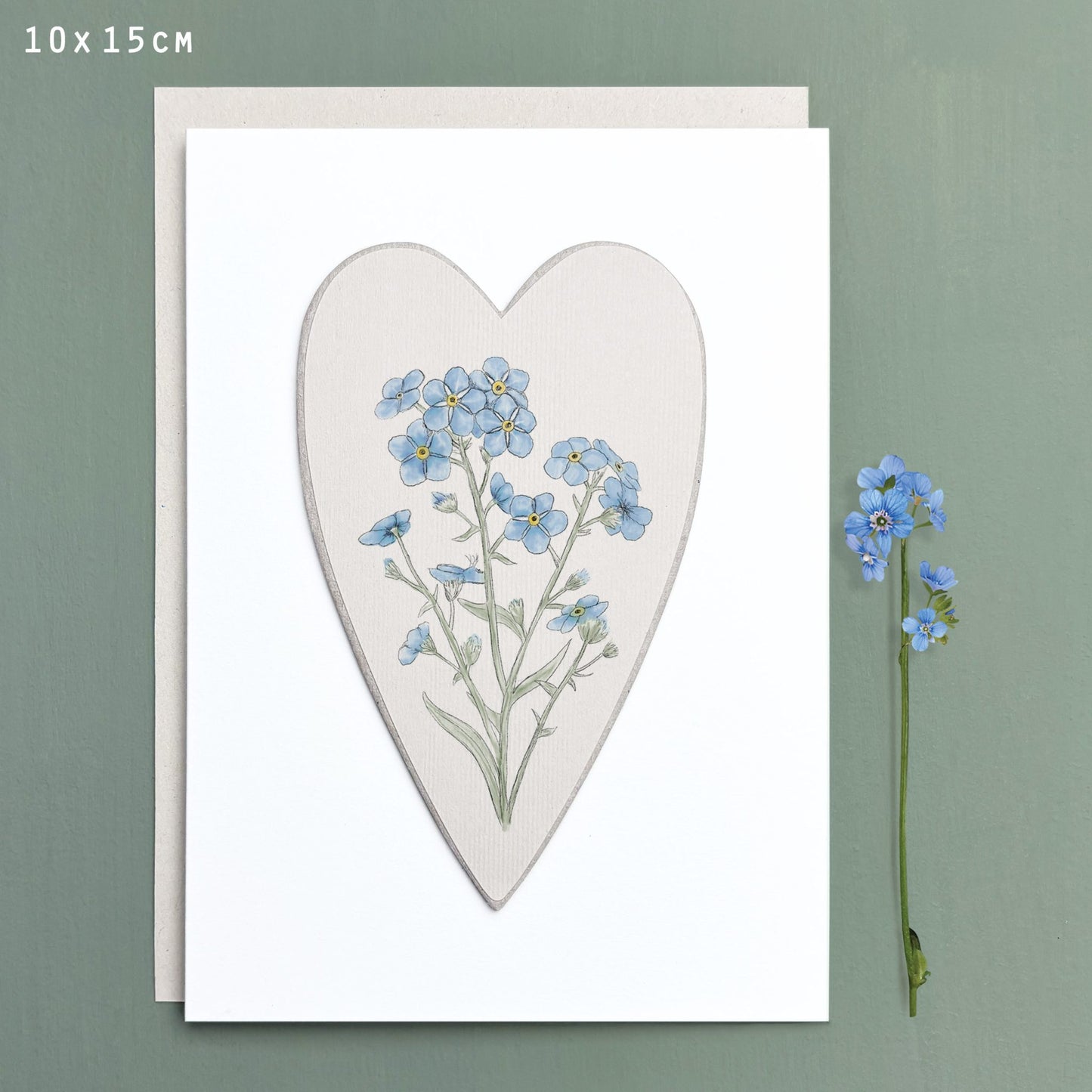 Forget Me not Wild Flower Card