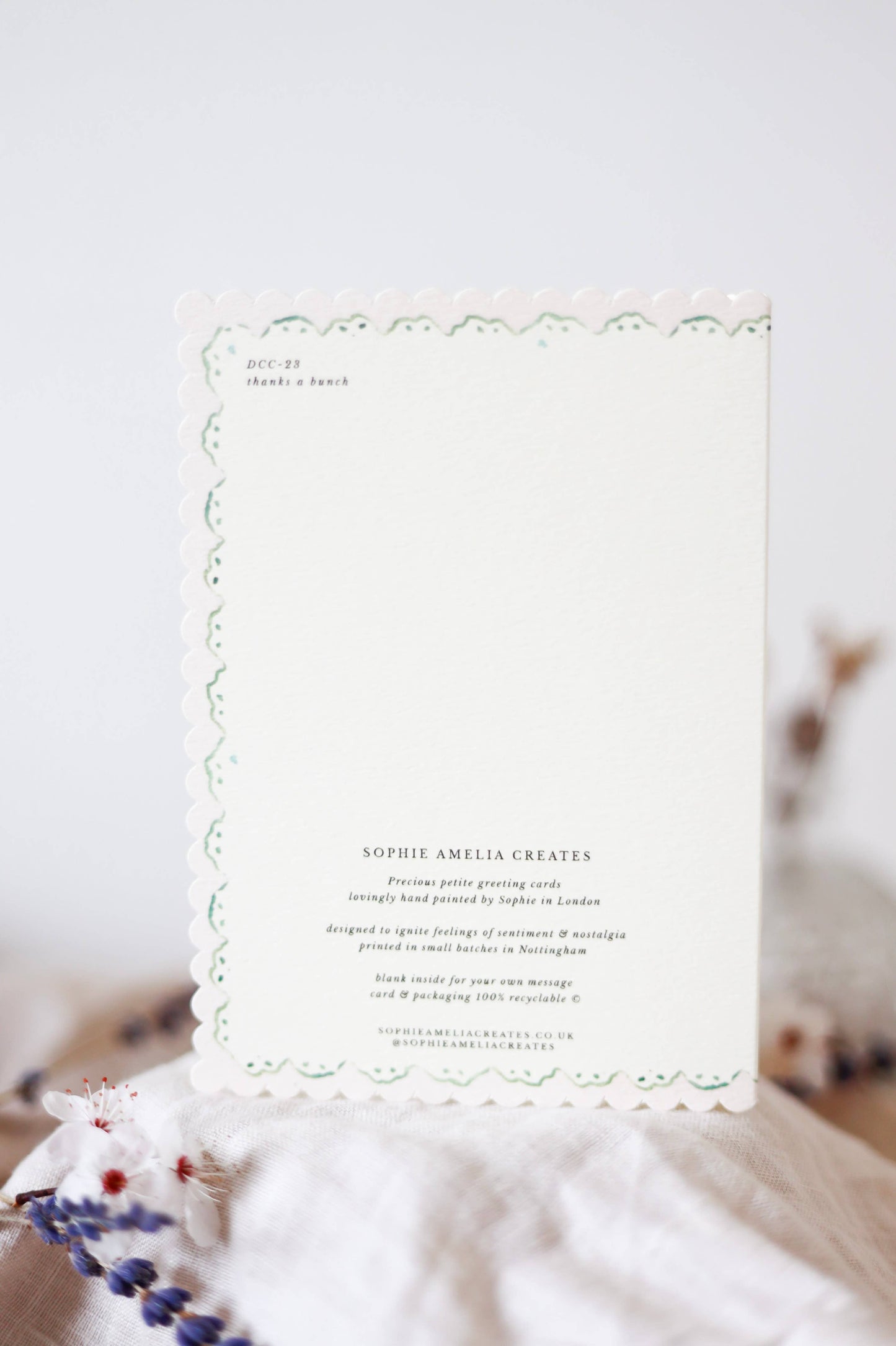Mr & Mrs Scalloped Edge Card