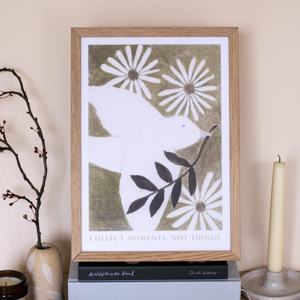 'Collect Moments, Not Things' A4 Wall Print
