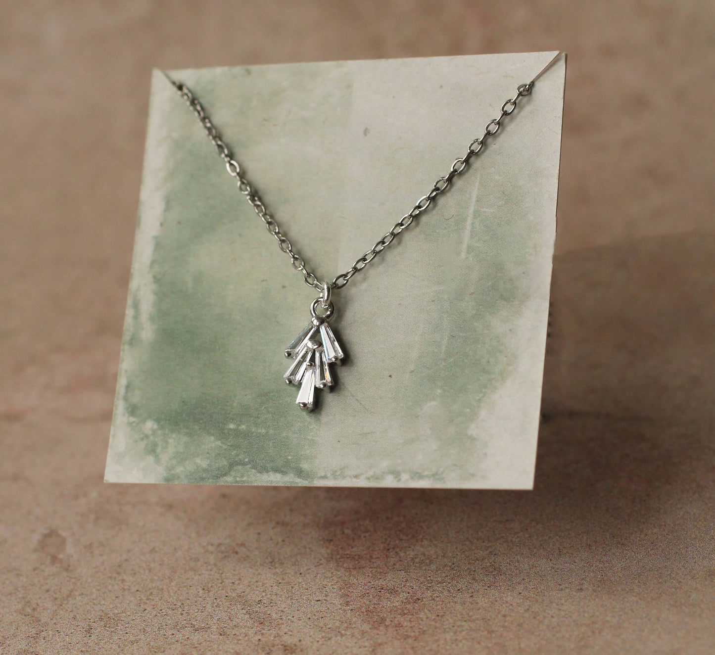 Art Deco Crystal Chrysler Necklace