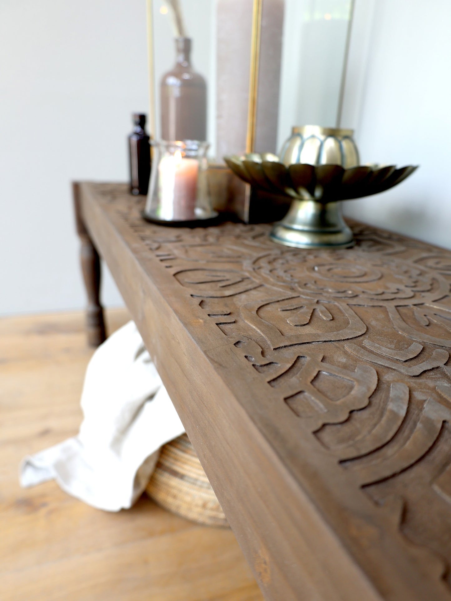 Carved Bench