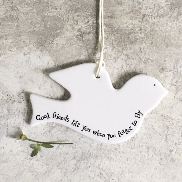Good Friends Lift You Up Porcelain Bird