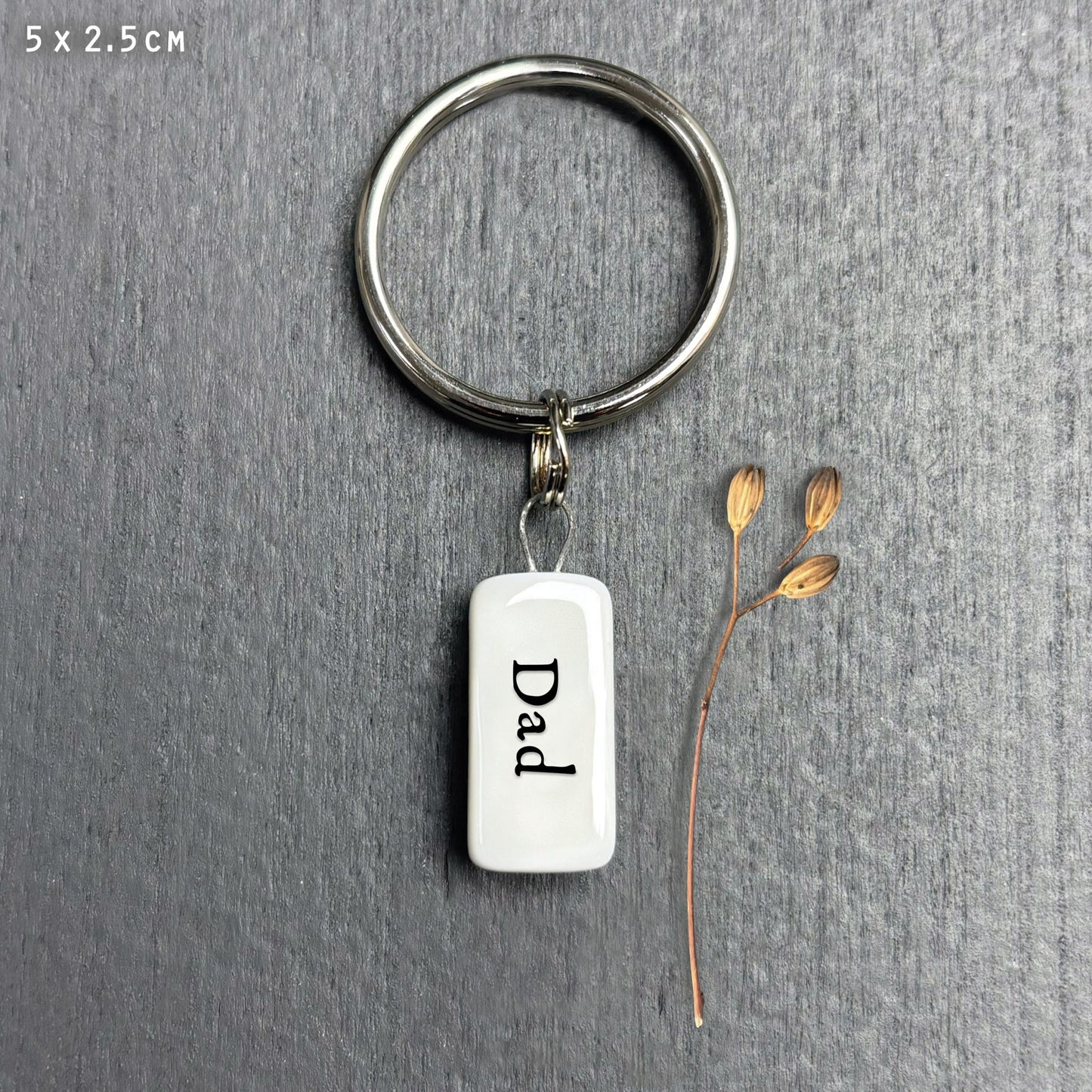 Dad Keyring Letter