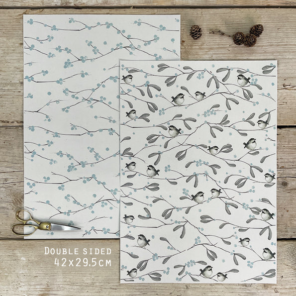 Coal Tit Wrapping Sheet