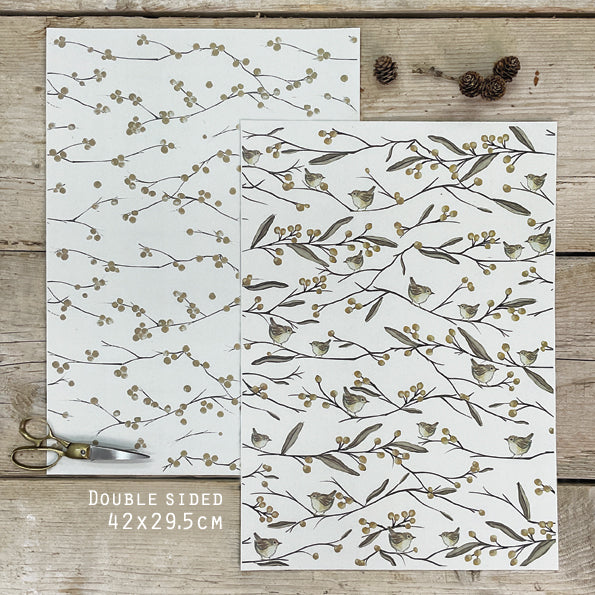 Wren Wrapping Sheet