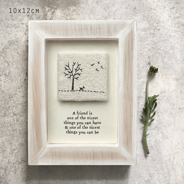 A Friend Is The Nicest Embroidered Picture