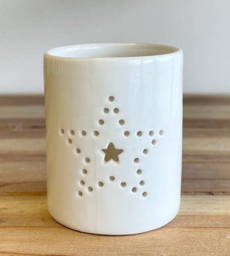 Dotted Star T-light Holder, 6cm