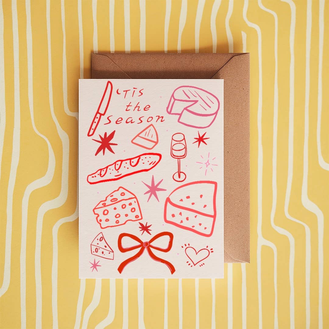 Tis The Season Cheese Christmas Card