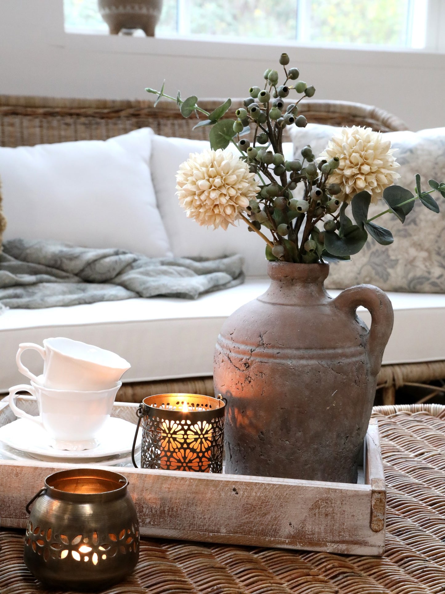 Terracotta Distressed Vase