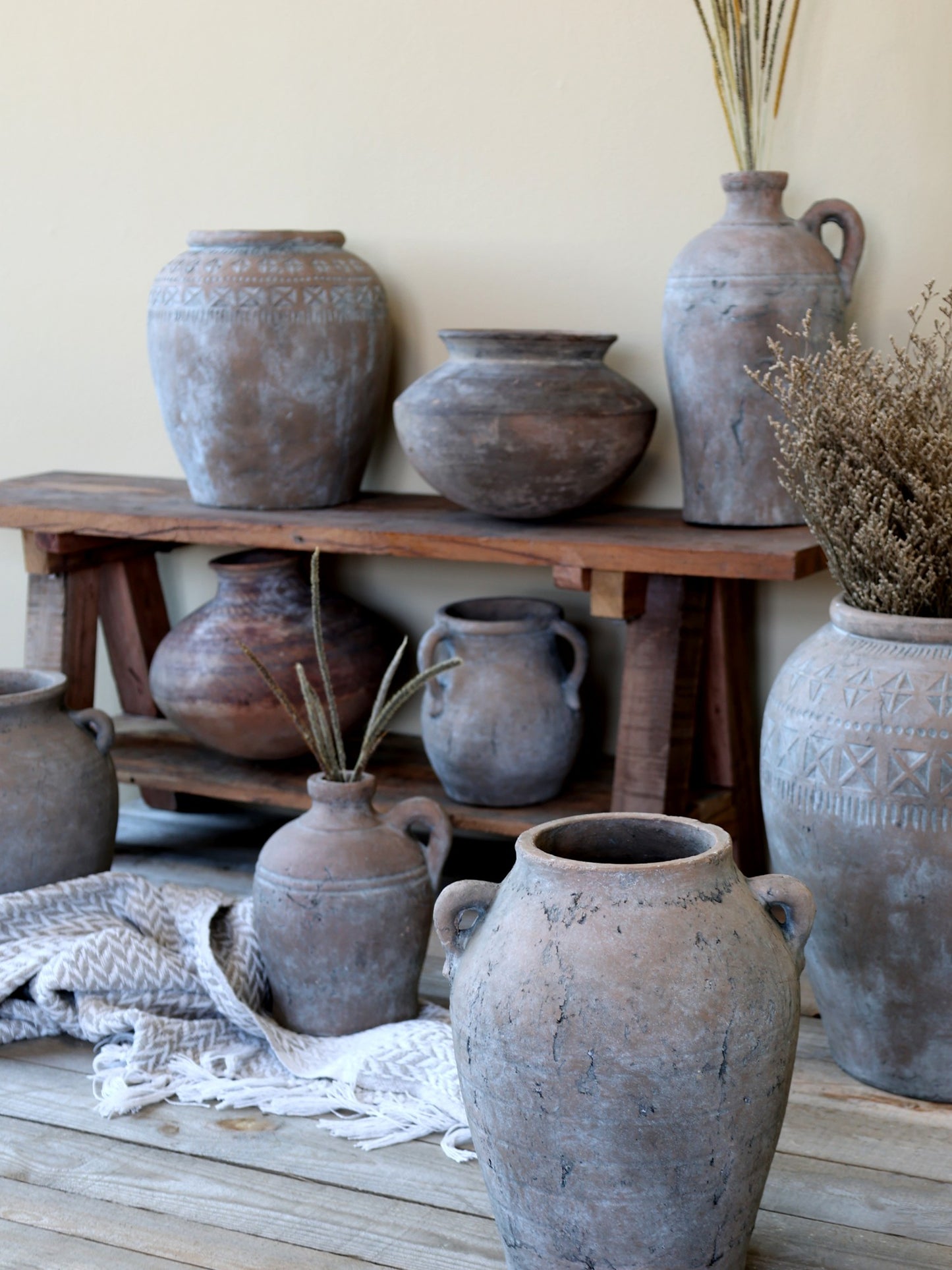 Terracotta Distressed Vase