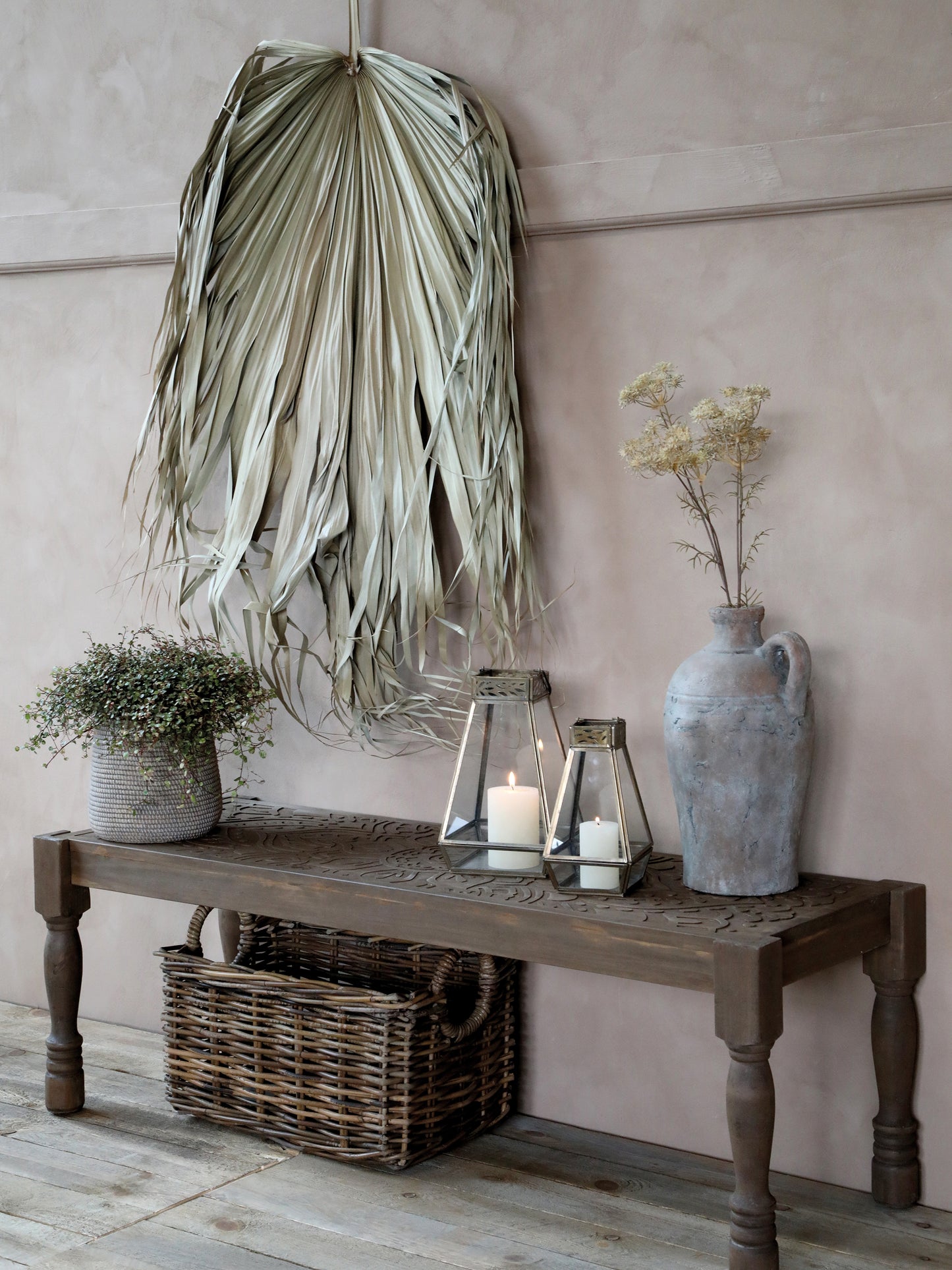 Large Terracotta Distressed Vase