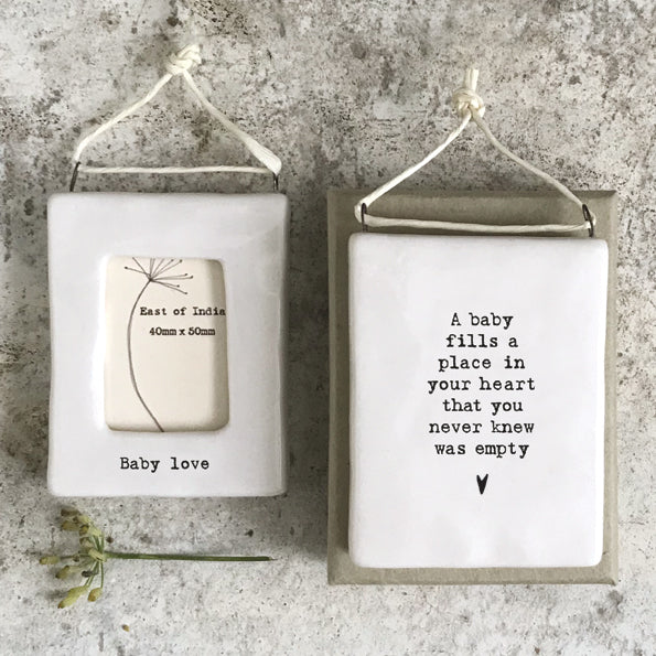 Baby Love Mini Hanging Frame
