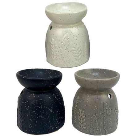 Fern Embossed Ceramic Oil & Wax Burner