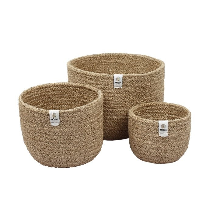 Jute Basket Set Of 3