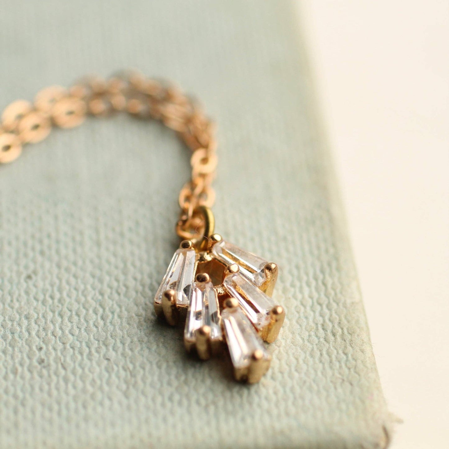 Art Deco Crystal Chrysler Necklace