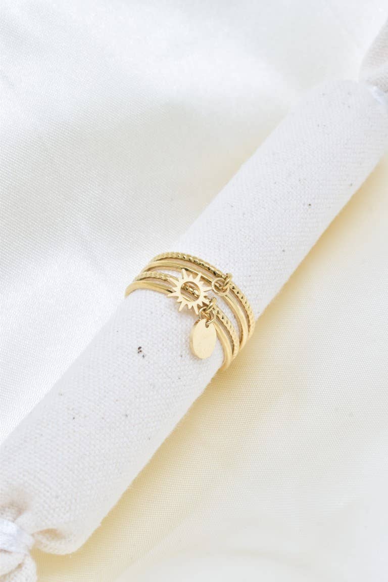 Layered Sun Ring