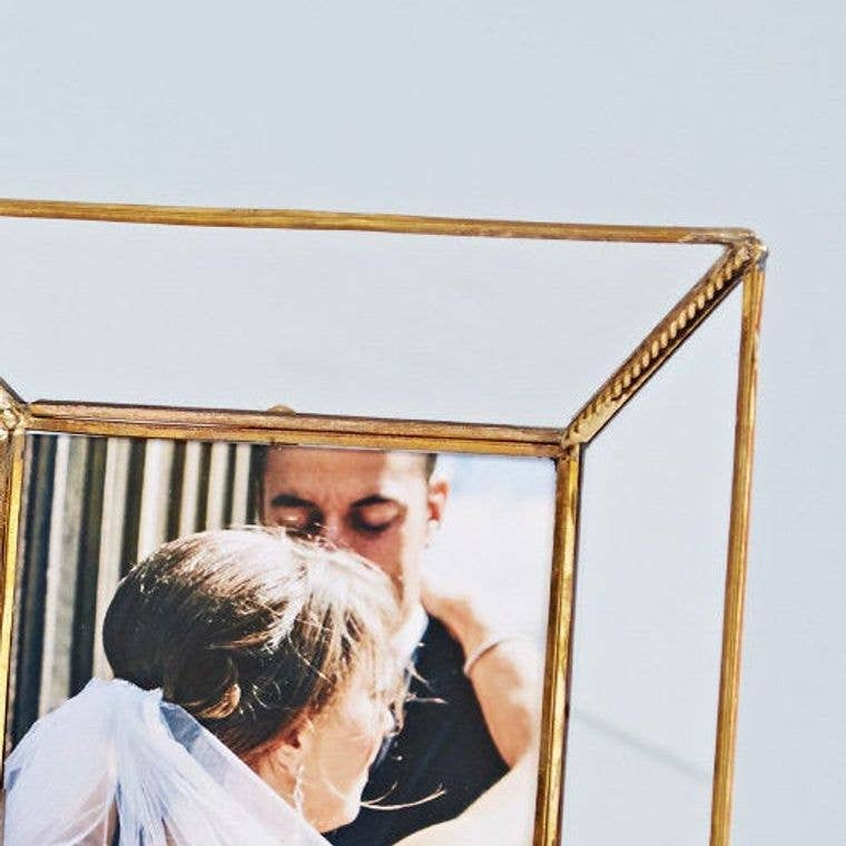 6x 4 Recycled Glass Frame with Stand