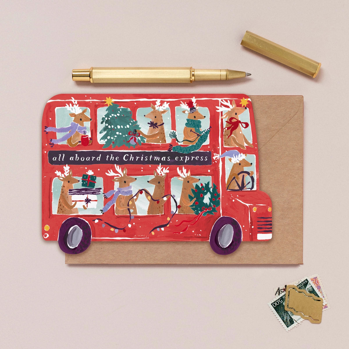 Reindeer Bus Express Card