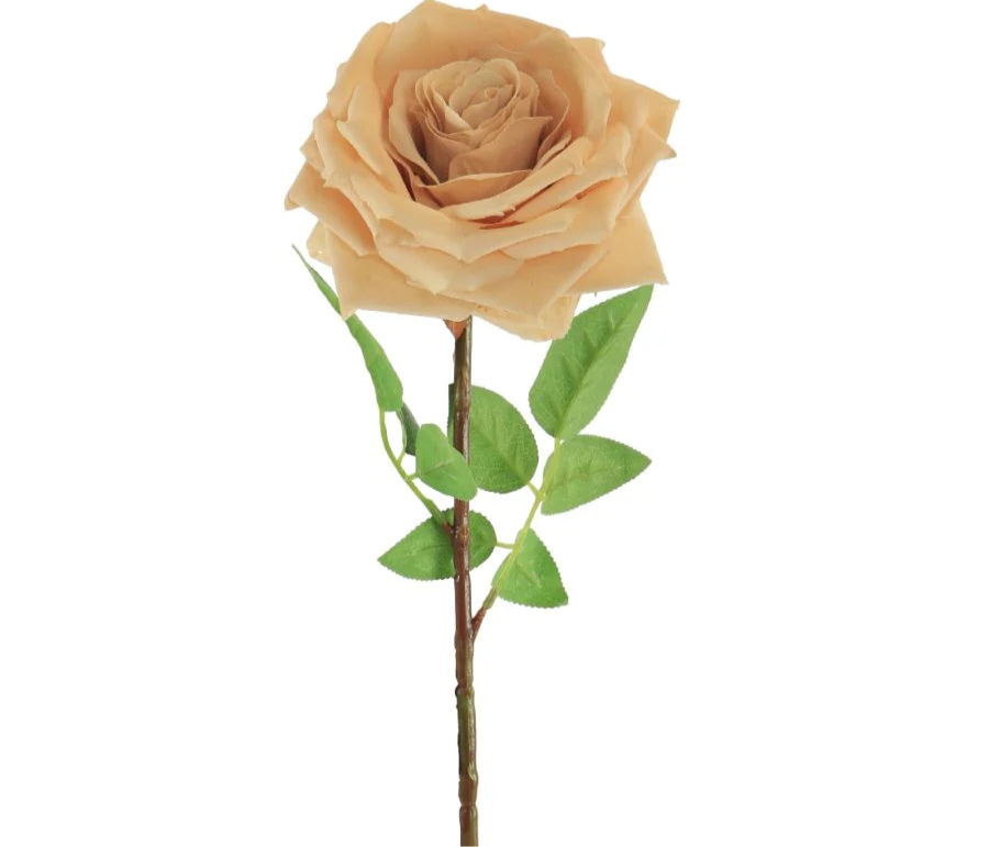 Champagne Faux Long Stem Rose