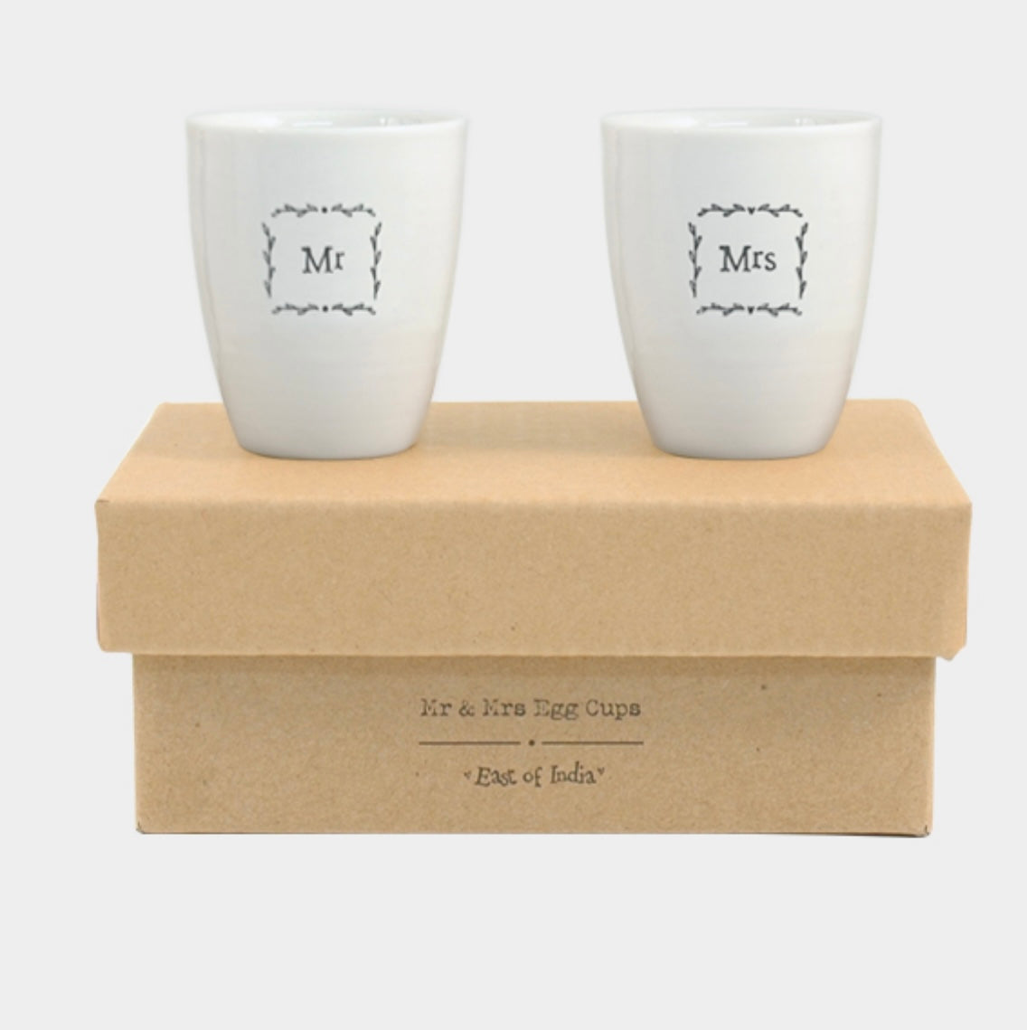 Mr & Mrs Egg cup set
