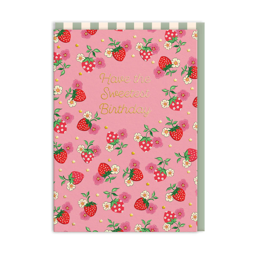 Sweetest Strawberry Cath Kidston Birthday Card