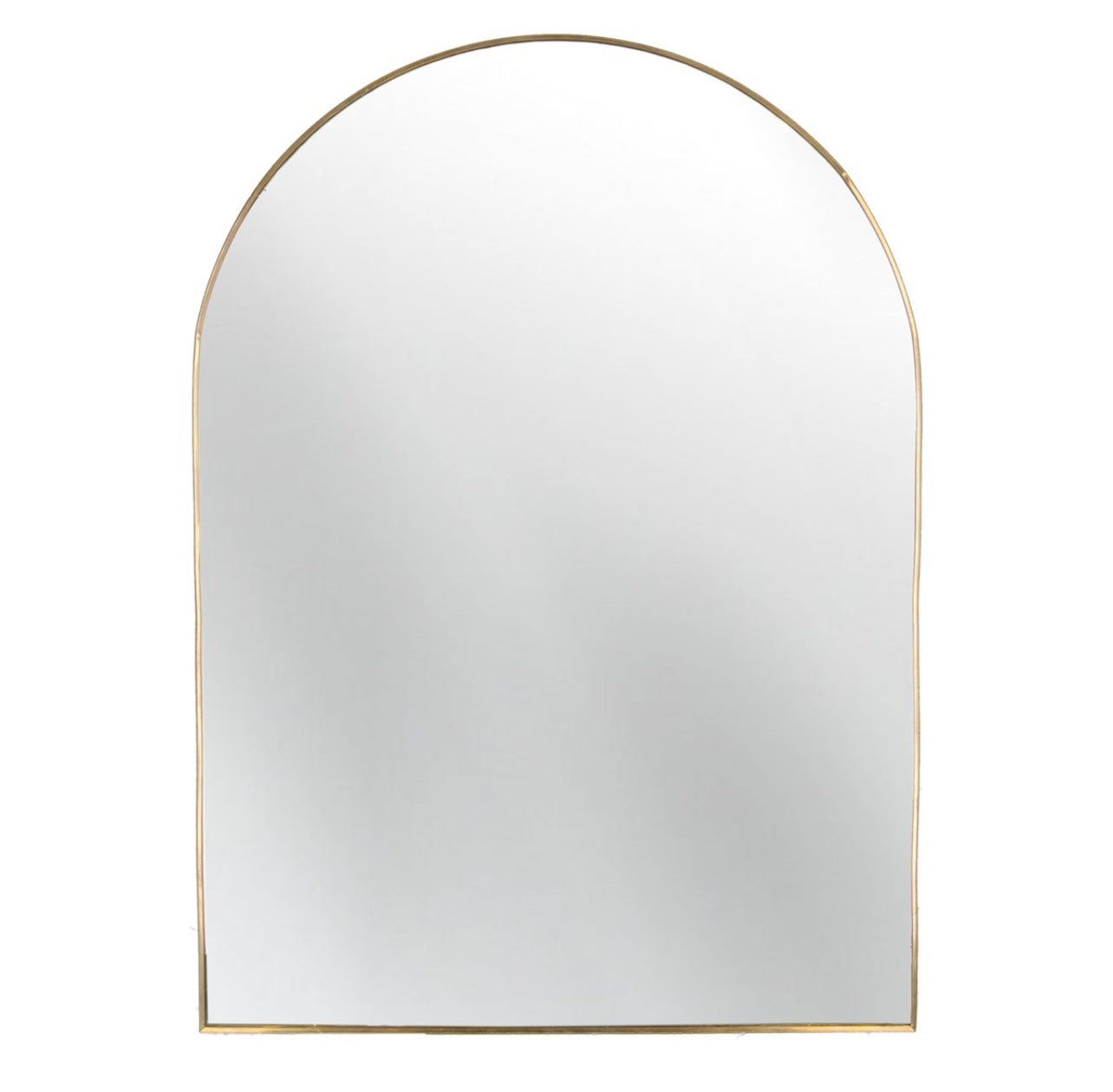 Gold Arch Metal Wall Mirror 50cm -