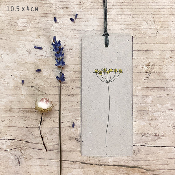 Cow parsley long gift tag