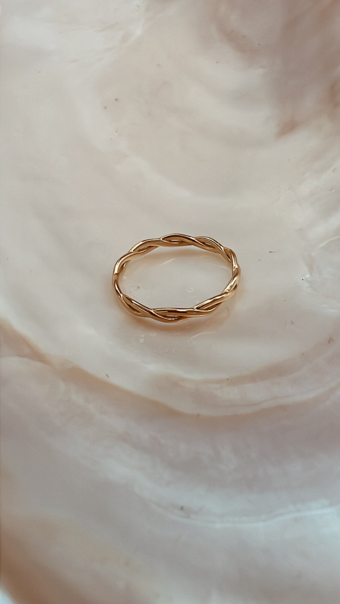 18K Gold Plated Twisted Ring