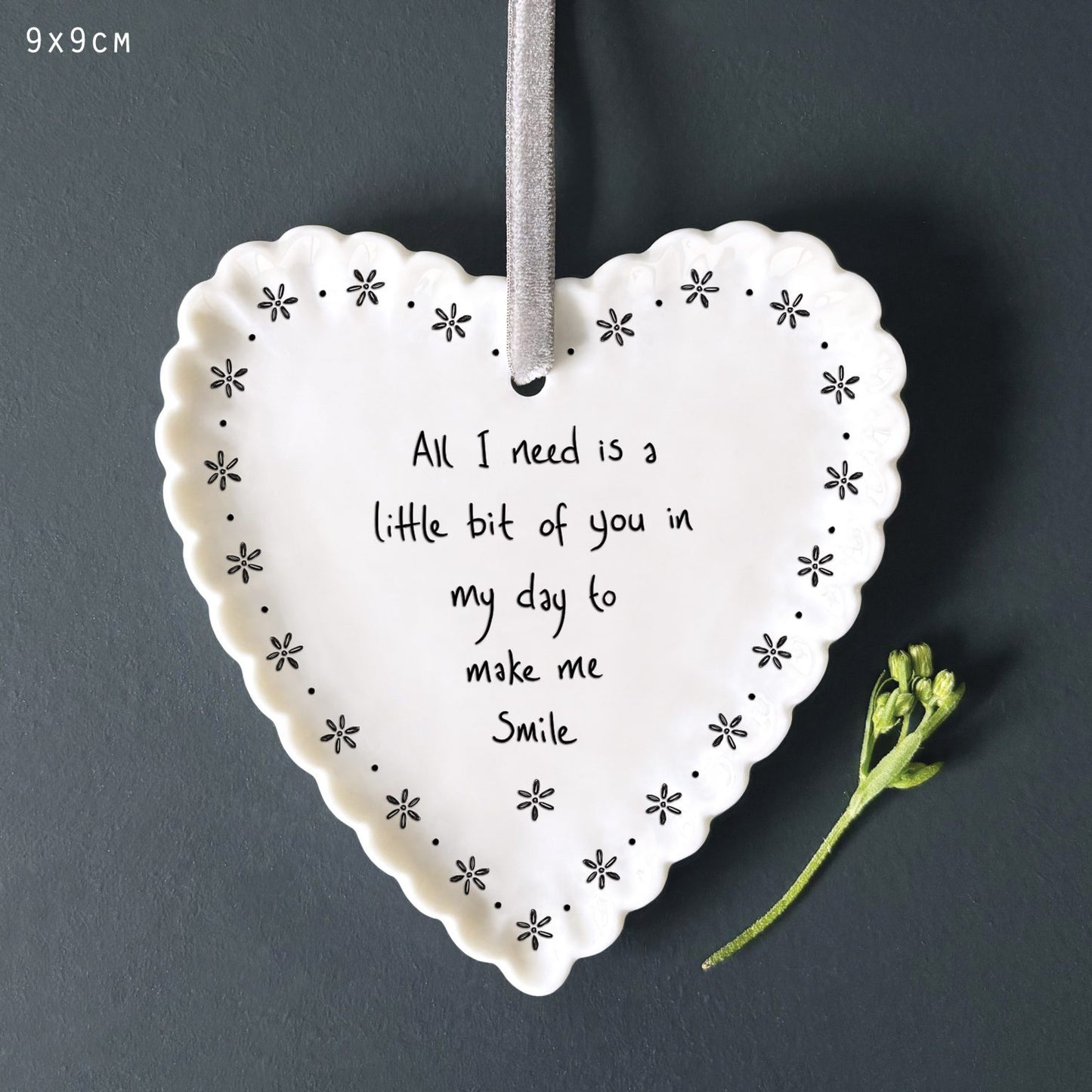 Porcelain Scallop heart