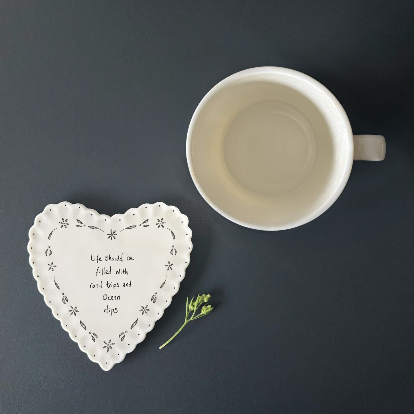 Heart scallop coaster