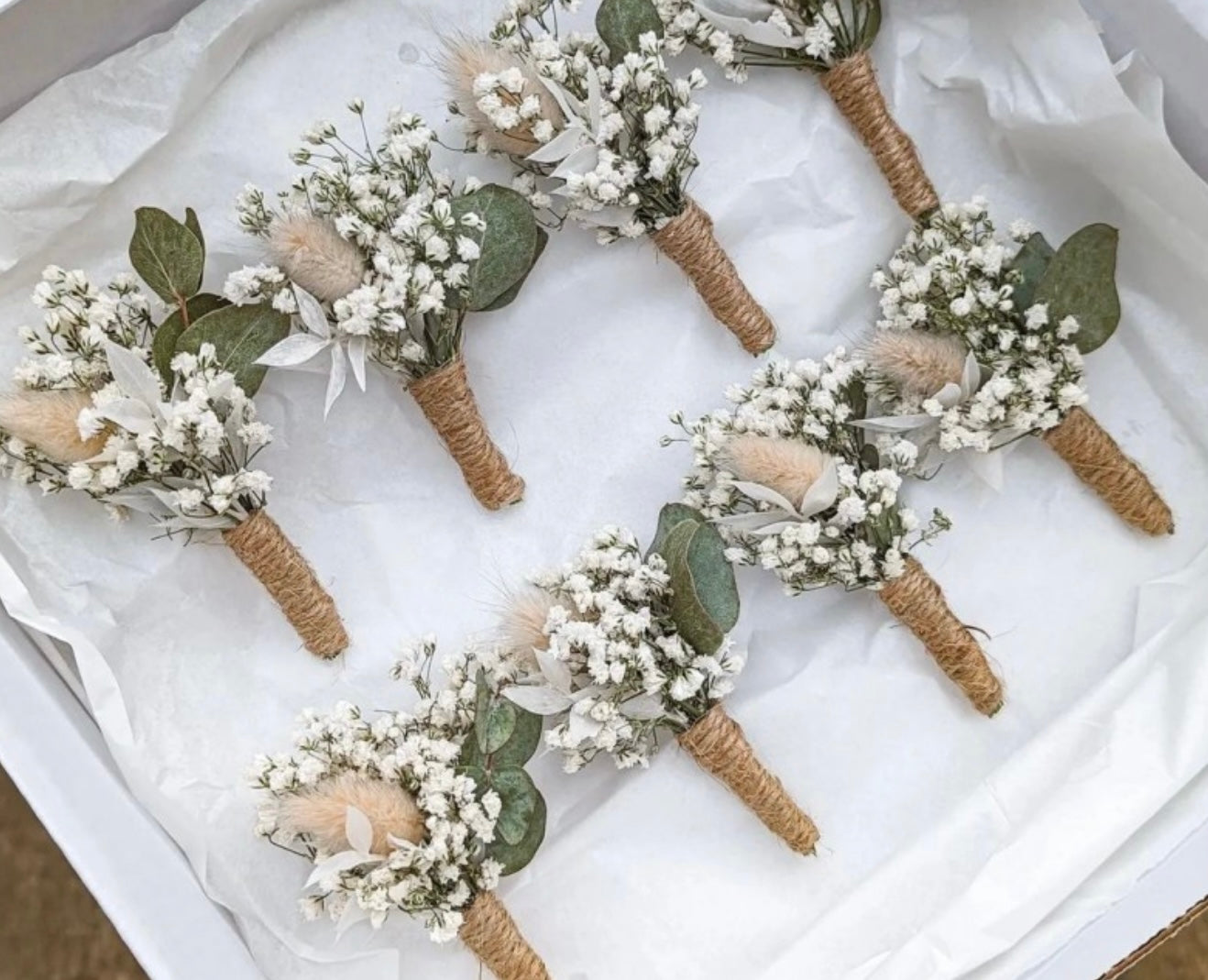 Eucalyptus dried boutonniere