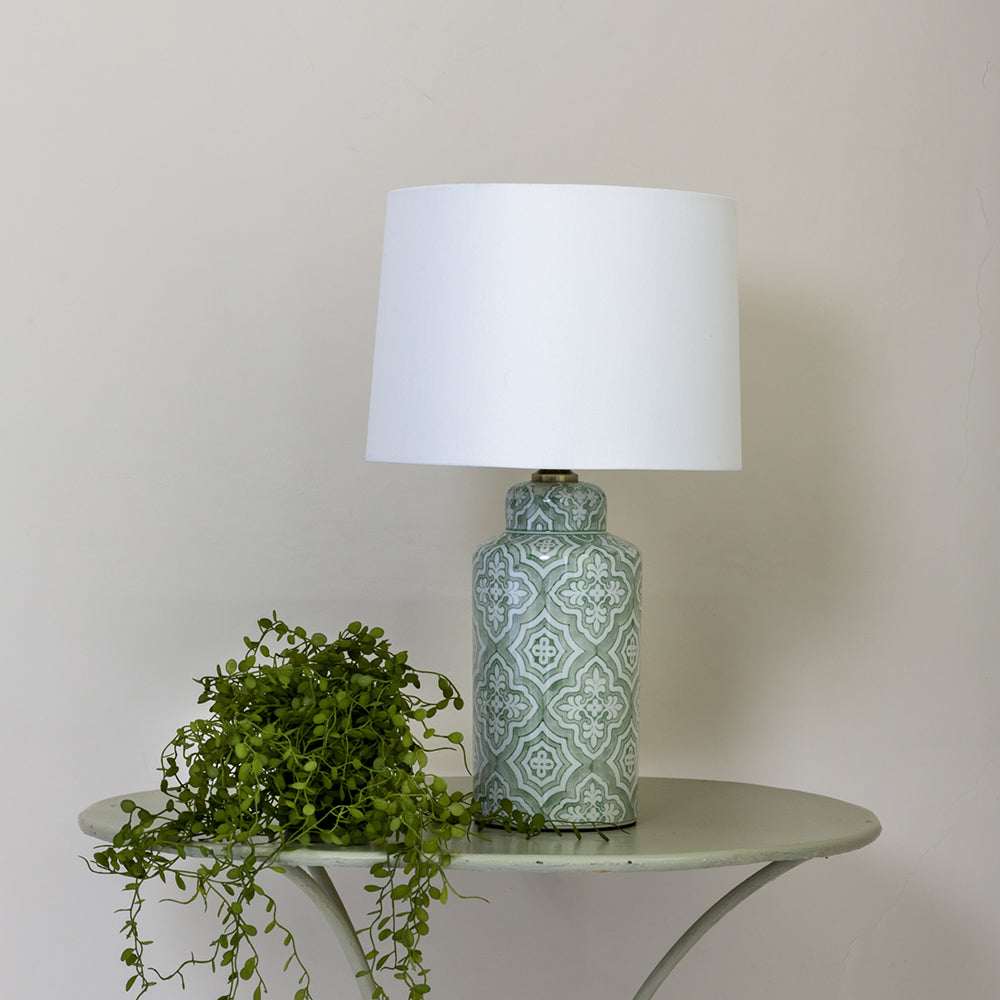 Lamp Marocchina With White Shade