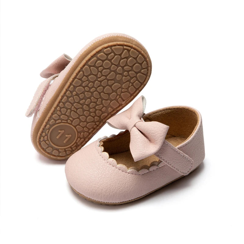 Pram Shoes with Bow