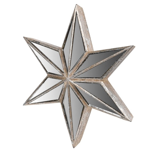 Large Mirrored Star Wall Decoration
