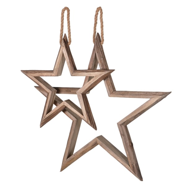Wooden Hanging Stars