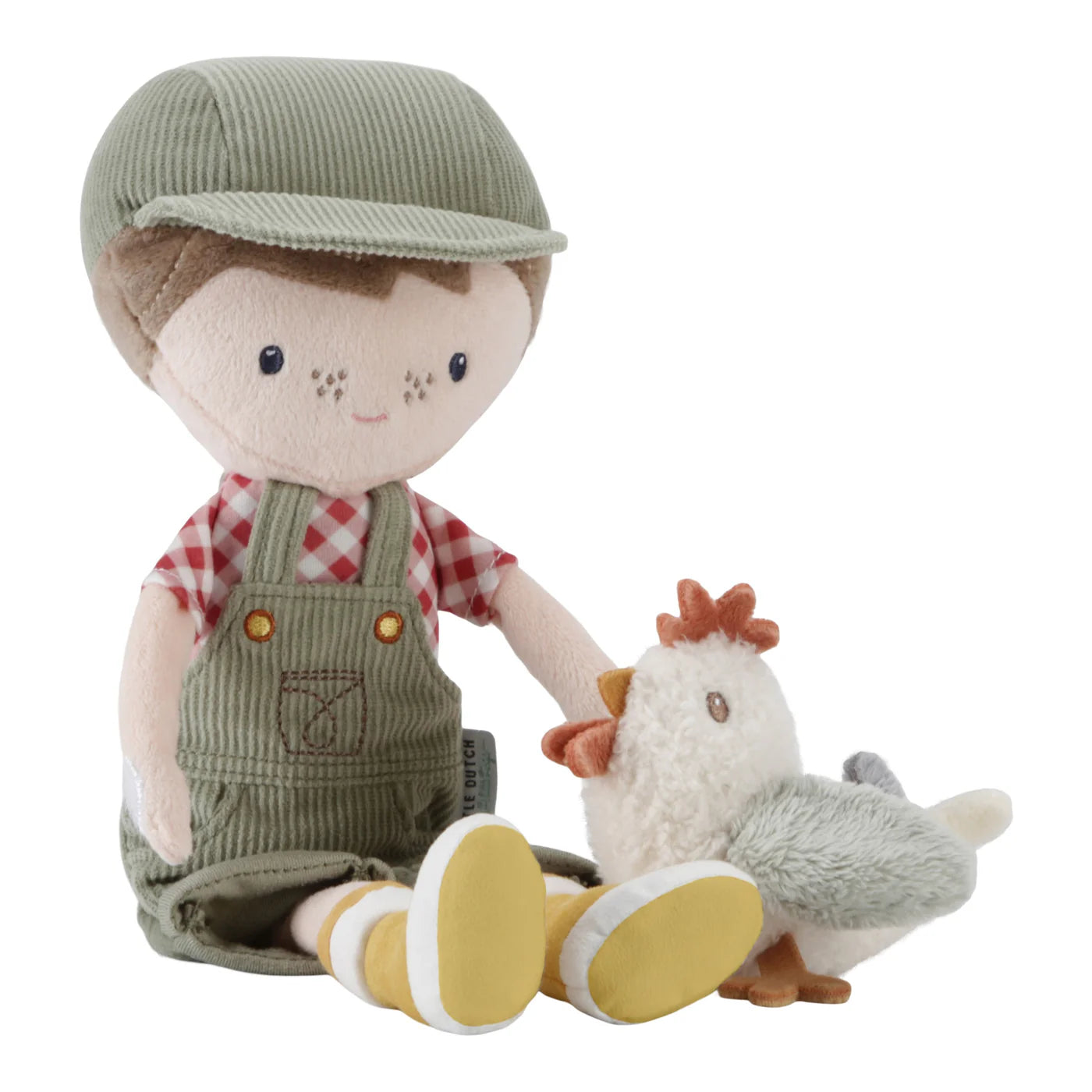 Little Dutch Farmer Jim With Chicken Cuddle Doll