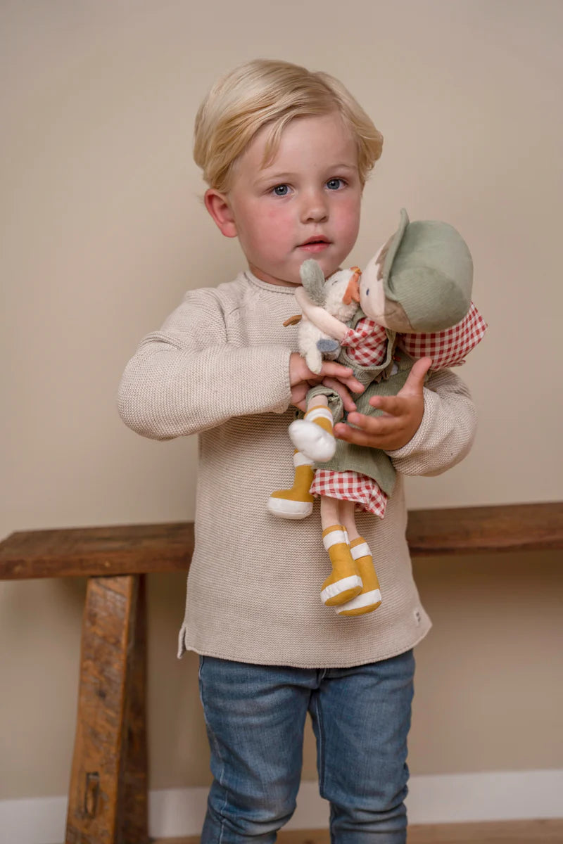 Little Dutch Farmer Jim With Chicken Cuddle Doll