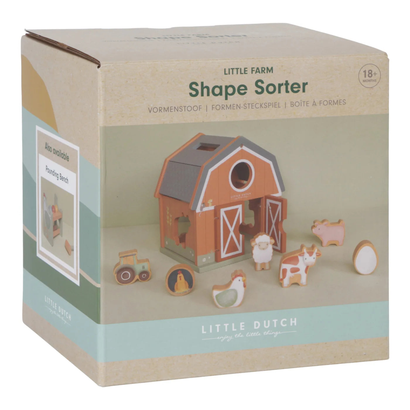 Little Dutch Little Farm Shape Sorter FSC