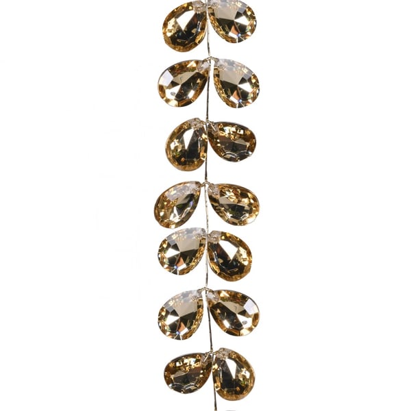Gold Beaded Laurel Leaf Garland